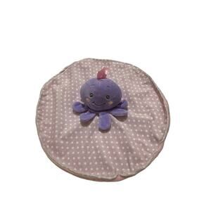 B Boutique By Evergreen Octopus Snuggle Buddy Lovey Baby Blanket Security Pink